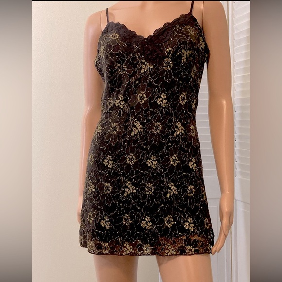 Rampage Heart Moon Star size Large lace metallic short strappy dress ❤️🌙⭐️ NWT - Picture 1 of 6